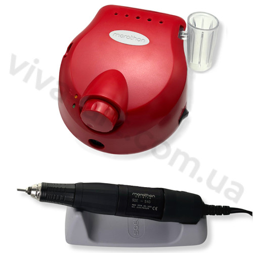 Фрезер для манікюру Escort 2 Pro червоний з ручкою S40